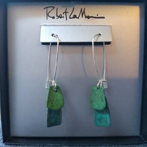 Robert Lee Morris Patina Long Drop Earrings